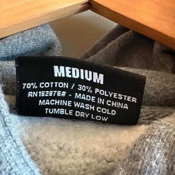 Pleasures Flight Hoodie Gunmetal Grey Size Medium - Picture 7 of 8